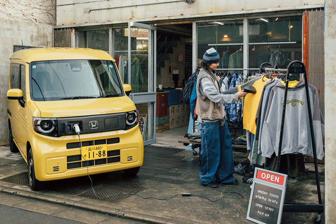 全国を駆け回る古着屋の店主が驚いた、N-VAN e: でできること