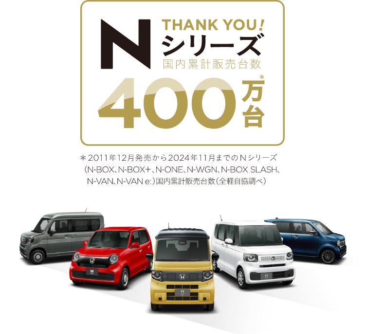Hondaの軽自動車Nシリーズ