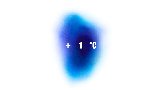 +1℃