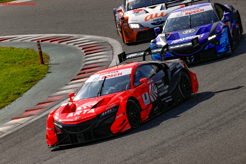 ARTA NSX-GT(#8)、RAYBRIG NSX-GT(#100)