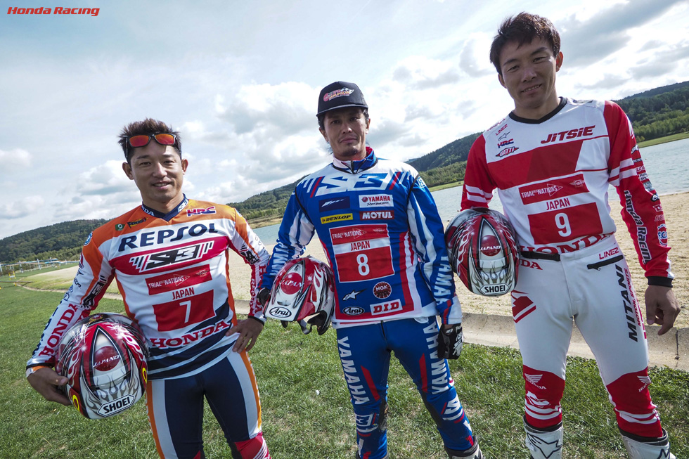 日本チーム(藤波貴久、黒山健一、小川友幸)