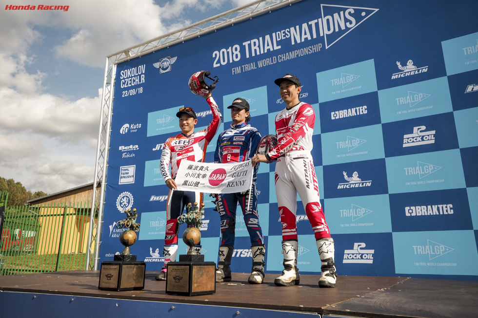 日本チーム(藤波貴久、黒山健一、小川友幸)