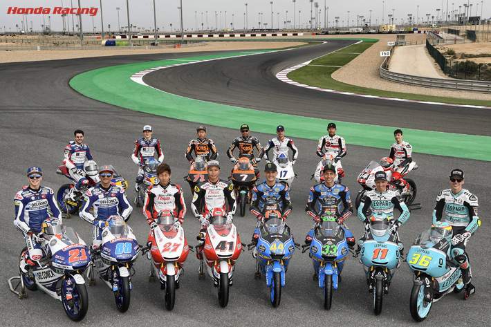 Moto3 Hondaライダー集合写真