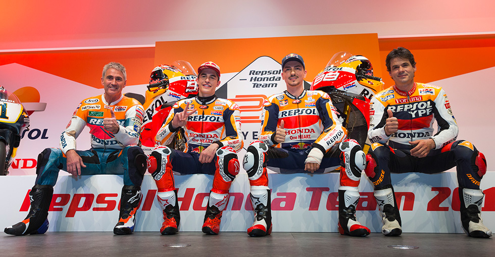 Repsol Honda Team、マドリードで2019年版のマシンカラーリングを公開