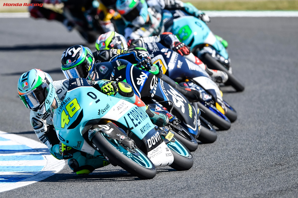 大混戦となったMoto3クラスで2位に入ったダラ・ポルタ