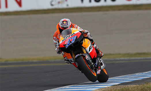 Repsol Honda Team̃Xg[i[́A܂ɐ𓾂̂悤ɁAV[YOŉi݂