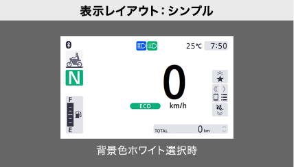 表示レイアウト：シンプル