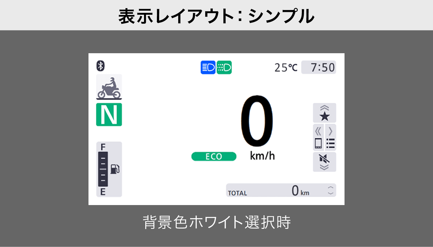 表示レイアウト：シンプル