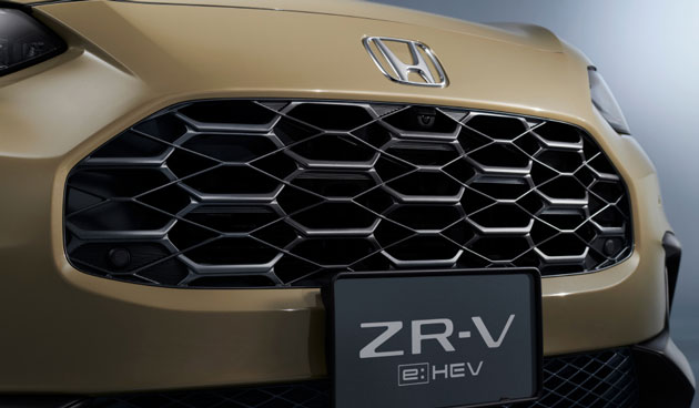 ハニカムパターン・フロントグリル（マットグレー・メタリック）