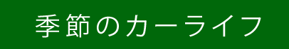 季節のカーライフ