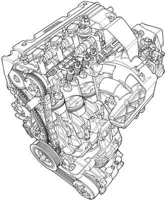 Honda シビック Type R 05年8月終了モデル メカニズム 2 0l Dohc I Vtecエンジン イラスト