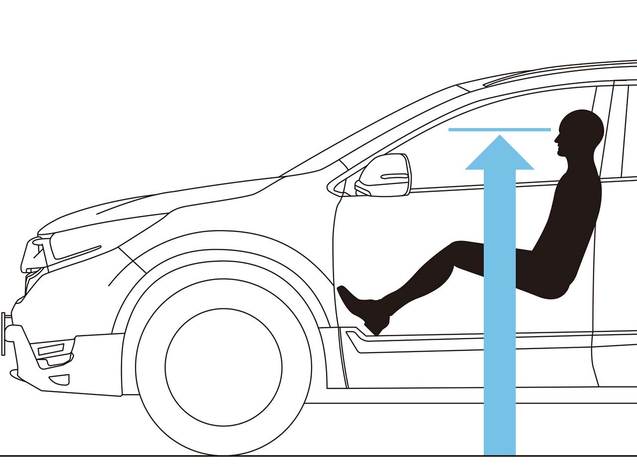 見晴らしの良い視界で、運転しやすい