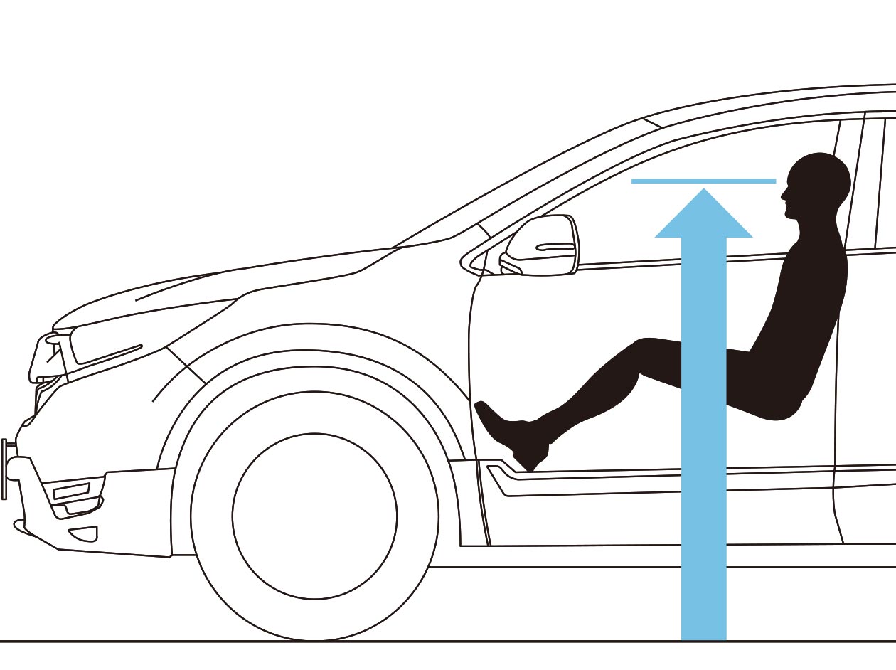 見晴らしの良い視界で、運転しやすい