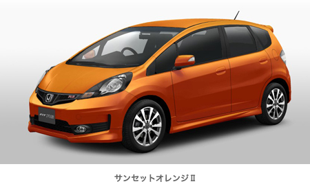 非売品　ホンダフィットRS サンセットオレンジ HONDA FIT RS ホンダ フィットRS GK カラーサンプル ミニカー
