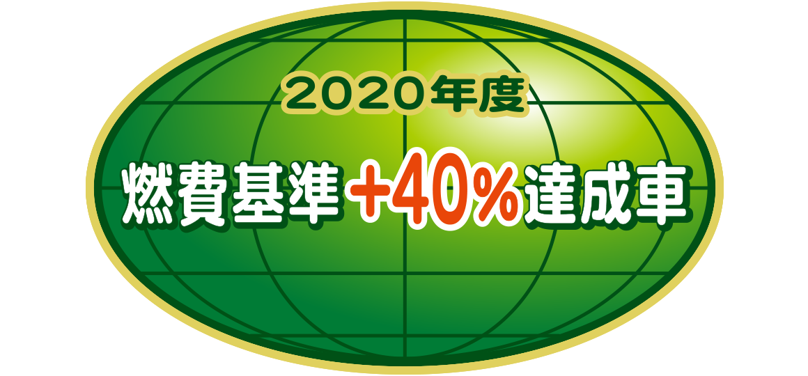 「2020年度燃費基準+40%達成車」