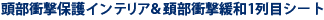 頭部衝撃保護インテリア&頸部衝撃緩和1列目シート