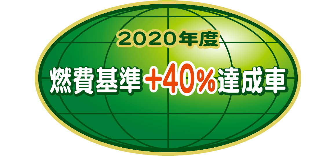 「2020年度燃費基準+40%達成車」