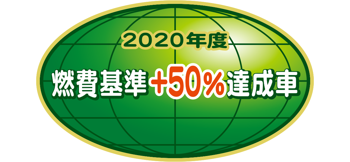 「2020年度燃費基準+50%達成車」