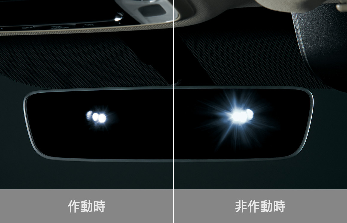 自動防眩ルームミラー