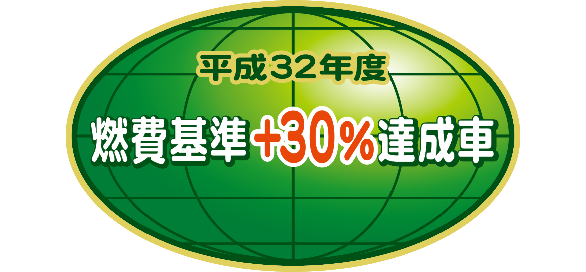 「平成32年度燃費基準+20%達成車」