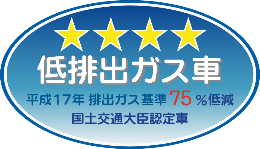 平成17年排出ガス基準75％低減レベル