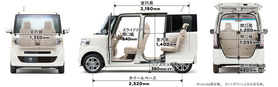 スペック 大きさ 性能 N Box 13年11月終了モデル Honda