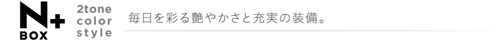 N-BOX { 2tone color style ʂ鉐₩Ə[̑B