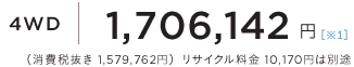 4WD 1,706,142~iŔ 1,579,762~jTCN 10,170~͕ʓr