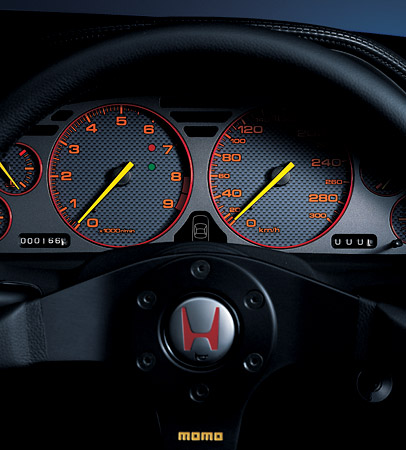Honda Nsx 内装 カーボン調メーターパネル イエロー指針