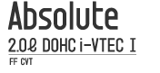 Au\[g 2.0L DOHC i-VTEC I