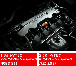 1.8L i-VTEC X/XEX^CbVpbP[W/RSZi1.8Ej/2.0L i-VTEC GEX^CbVpbP[W/RSZi2.0Ej