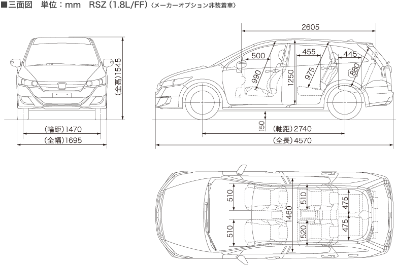 大きさ 性能 ストリーム 14年5月終了モデル Honda