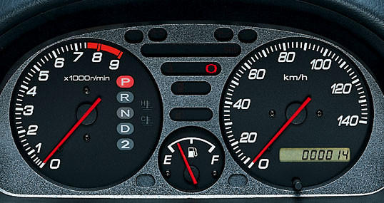 Honda バモス ホビオ 05年11月終了モデル 内装 ディスプレイメーターパネル