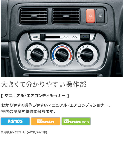 装備 オプション バモス バモス ホビオ 18年5月終了モデル Honda