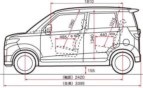 Honda ゼストスパーク 12年11月終了モデル 主要諸元