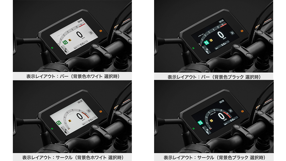 5インチ フルカラーTFT液晶メーターを採用