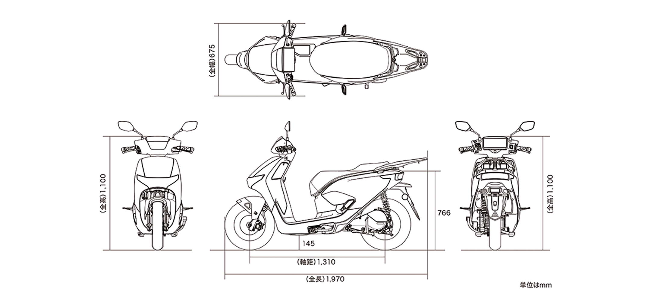 CUV e: 車体サイズ