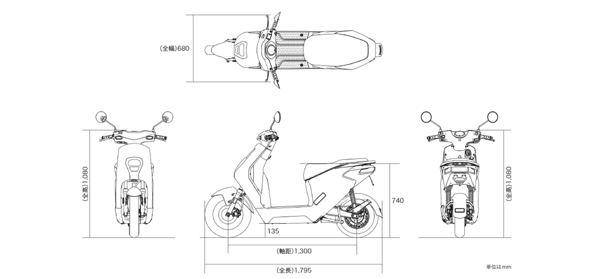 EM1 e: 車体サイズ