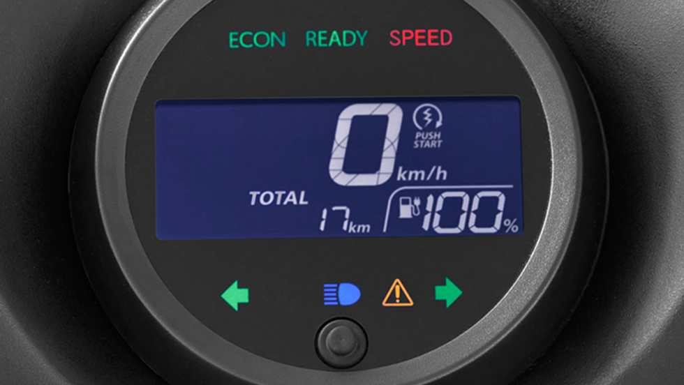 見やすいフルデジタルメーター