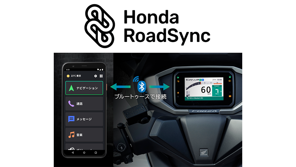 スマートフォンとの連携を可能にした Honda RoadSync