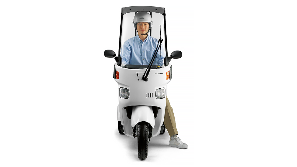 雨の日も快適な大型ルーフ