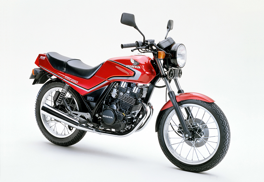 Honda Dohcで放射状4バルブ単気筒エンジンを搭載したロードスポーツバイク ホンダ Cbx250rs を発売