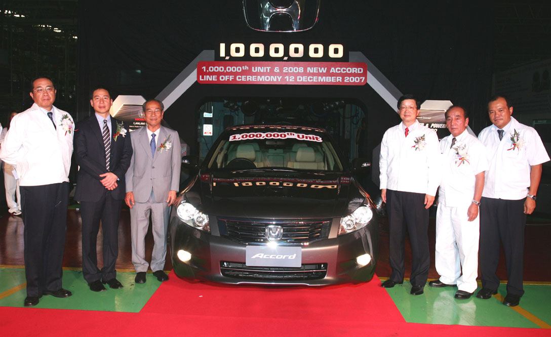 Honda タイで四輪車生産累計100万台を達成 Honda タイで四輪車生産累計100万台を達成
