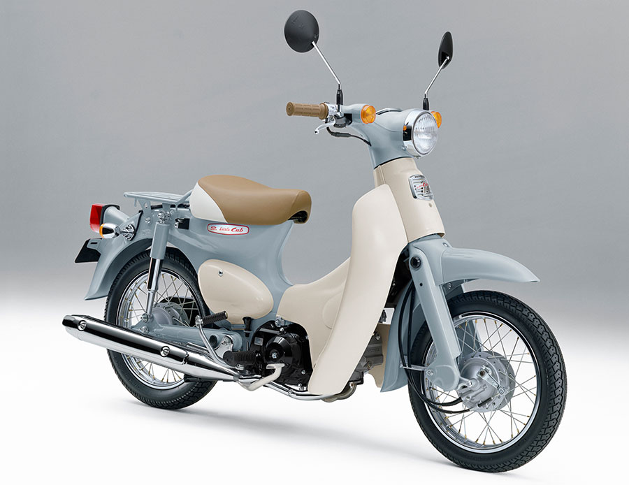 Honda おしゃれな原付バイク リトルカブ の環境性能を高めマイナーモデルチェンジし発売