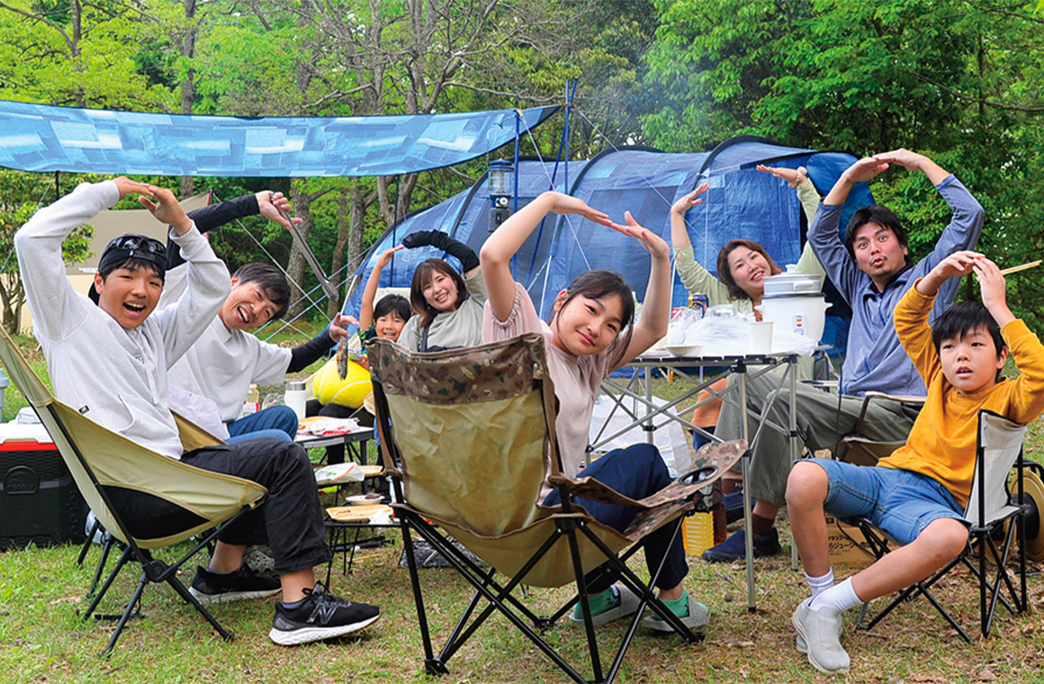 大型テント&タープも余裕で張れる広さ