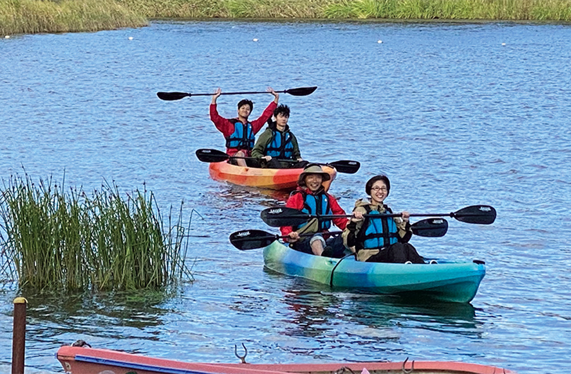カヌーコースで「沈没船・十六橋めぐり」を楽しもう