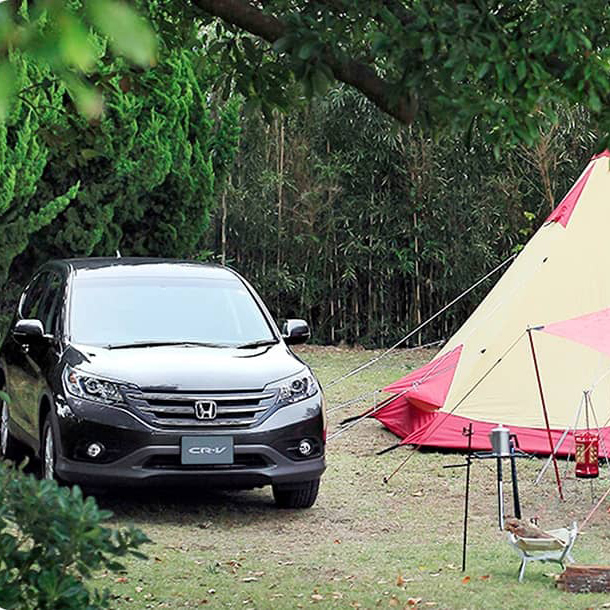 「CR-V（2016年8月終了モデル）」にキャンプ道具をどう積む？上手な積み方を検証