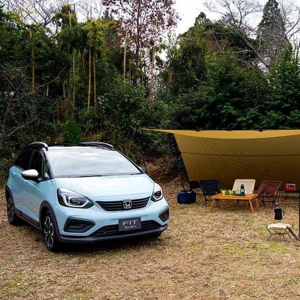 「フィット」にキャンプ道具をどう積む？上手な積み方を検証