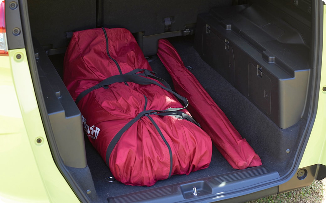 テントを下段に積むのもアリ！