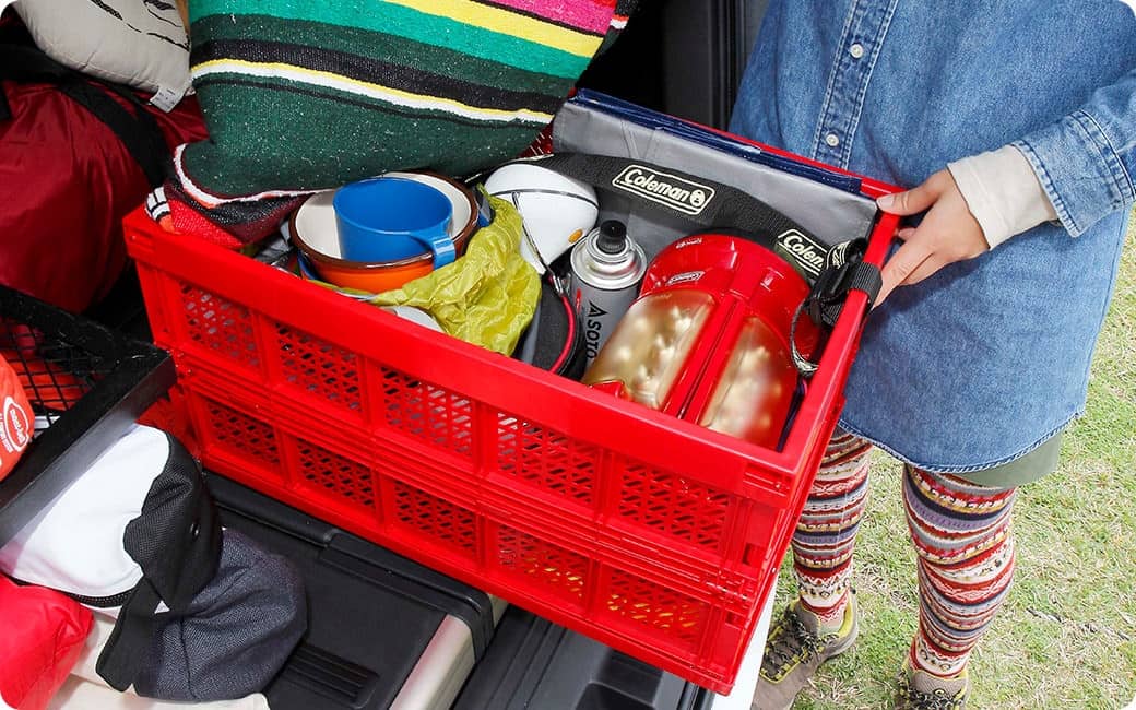 細かい道具は、コンテナにまとめておくと便利！